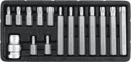 SET BITI TORX 15 PIESE (cod: YT-0417)