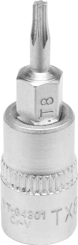 Bit torx T8 cu adaptor 1/4" 37 mm(cod: YT-04301)