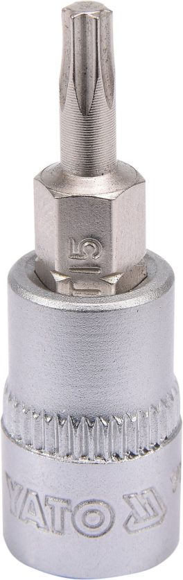 BIT TORX T15, CU ADAPTATOR 1/4", 37MM (cod: YT-04303)