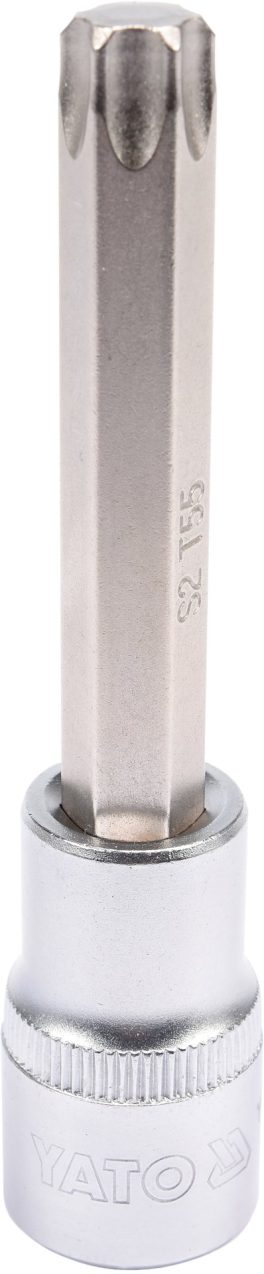 BIT TORX CU ADAPTATOR 1/2", T55,100MM (cod: YT-04327)