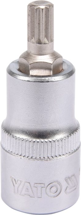 BIT SPLINE M8, ADAPTATOR CU 1/2", 55MM (cod: YT-04342)