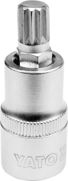 BIT SPLINE M10, ADAPTATOR CU 1/2", 55MM (cod: YT-04343)