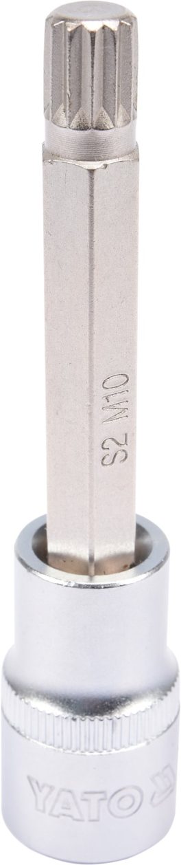 BIT SPLINE CU ADAPTATOR 1/2", M10,100MM (cod: YT-04353)