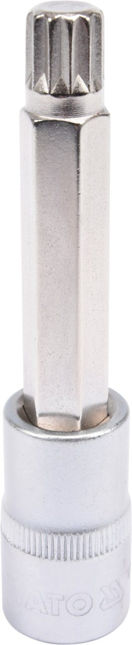 BIT SPLINE CU ADAPTATOR 1/2", M12,100MM (cod: YT-04354)