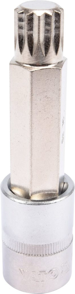 BIT SPLINE CU ADAPTATOR 1/2", M16,100MM (cod: YT-04356)