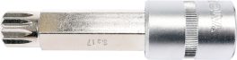 BIT SPLINE CU ADAPTATOR 1/2", M17,100MM (cod: YT-04357) - imagine 2