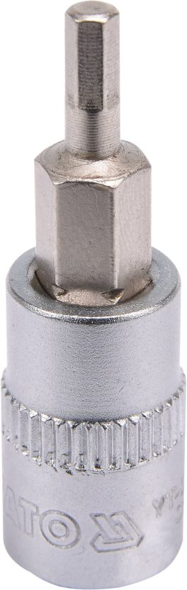 Bit hexagonal 3 mm cu adaptor 37 mm 1/4"(cod: YT-04370)