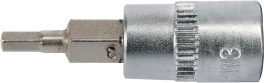 Bit hexagonal 3 mm cu adaptor 37 mm 1/4"(cod: YT-04370) - imagine 2