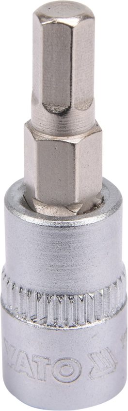 Bit hexagonal 5 mm cu adaptor 37 mm 1/4" (cod: YT-04372)