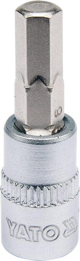Bit hexagonal 6 mm cu adaptor 37 mm 1/4" (cod: YT-04373)