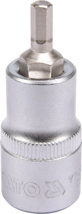 Bit hex 5 mm cu adaptor 1/2" 55 mm (cod: YT-04381)
