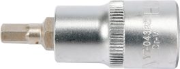 Bit hex 6 mm cu adaptor 1/2" 55 mm(cod: YT-04382) - imagine 2