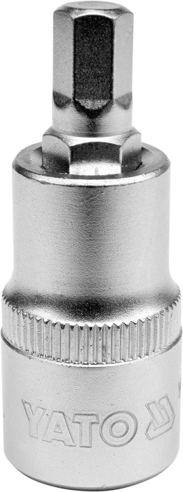 Bit hex 8 mm cu adaptor 1/2" 55 mm (cod: YT-04384)