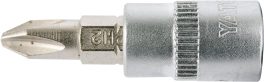 Bit cruce PH2 cu adaptor 37 mm 1/4" (cod: YT-04412) - imagine 2