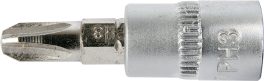 Bit cruce PH3 cu adaptor 37 mm 1/4" (cod: YT-04413) - imagine 2