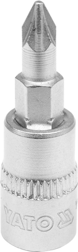Bit cruce PZ1 cu adaptor 37 mm 1/4"(cod: YT-04417)