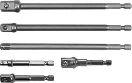 Set 6 adaptoare 1/4", 3/8" și 1/2" (cod: YT-04629)