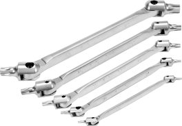 Set chei torx cu articulație 5 buc (cod: YT-05320) - imagine 2