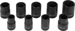 Trusă chei tubulare pentru șuruburi rotunjite 10 - 19 mm 10 piese 3/8"(cod: YT-0603) - imagine 3