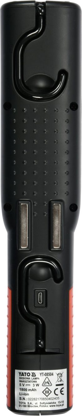 LAMPĂ LED CU ACUM. Li-Ion, 3,7 V, 250 lm (cod: YT-08504) (cod: YT-08504) - imagine 4