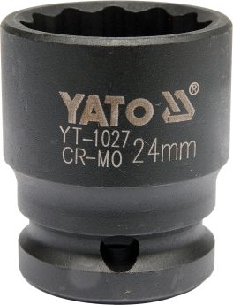 Cheie tubulară bihexagonală de imapct 24 mm 1/2"(cod: YT-1027) (cod: YT-1027)