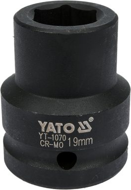 CHEIE TUBULARA DE IMPACT HEXAGONALA 3/4 '' X 19 MM CR-MO (cod: YT-1070) (cod: YT-1070)