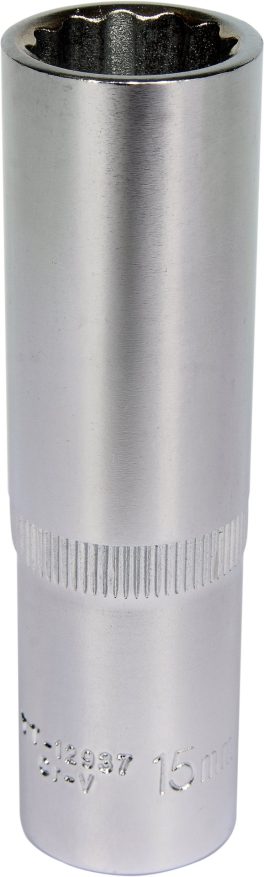 Cheie tubulară bihexagonală 1/2" 15 mm adâncă (cod: YT-12937) (cod: YT-12937)