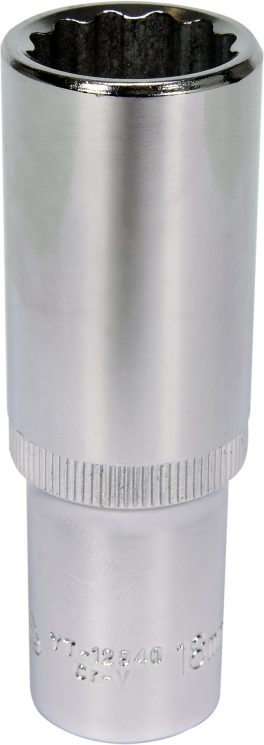 Cheie tubulară bihexagonală 1/2" 18 mm adâncă(cod: YT-12940) (cod: YT-12940)
