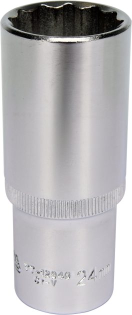 Cheie tubulară bihexagonală 1/2" 24 mm adâncă (cod: YT-12946) (cod: YT-12946)