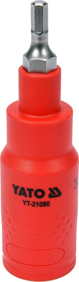 Bit hex 4 x 75 mm cu adaptor 3/8" VDE (cod: YT-21080) (cod: YT-21080)