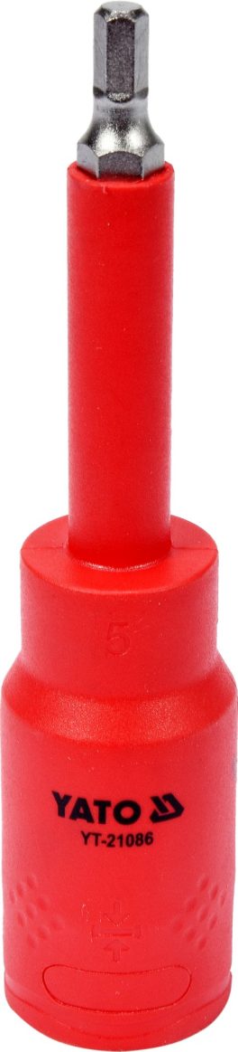 Bit hex 5 mm cu adaptor 1/2" 120 mm VDE (cod: YT-21086) (cod: YT-21086)