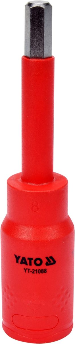 Bit hex 8 mm cu adaptor 1/2" 120 mm VDE (cod: YT-21088) (cod: YT-21088)