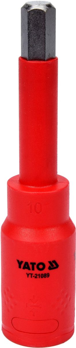 Bit hex 10 mm cu adaptor 1/2" 120 mm VDE (cod: YT-21089) (cod: YT-21089)