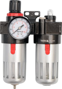 Filtru cu reductor și rezervor de ulei 1/4'' (cod: YT-2385) (cod: YT-2385)
