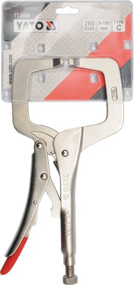 Clește autoblocant cu clemă tip "C" 280 mm (cod: YT-2468) (cod: YT-2468) - imagine 2
