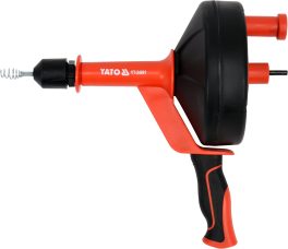 Spirala pentru canalizare, tambur, 6 mm 7.6m (cod: YT-24991)