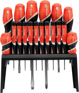 Set șurubelnițe cu suport 18 bucăți (cod: YT-25982) (cod: YT-25982)