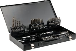 SET TAROZI, FILIERE SI BURGHIE HSS M3-12, 44 BUC (cod: YT-2978) (cod: YT-2978)