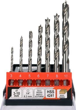 Set burghie lemn cu prindere hex3-10mm(cod: YT-33873) - imagine 2
