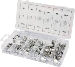 Set nituri aluminiu, M3 - M10, 150 buc (cod: YT-36460) (cod: YT-36460) - imagine 2