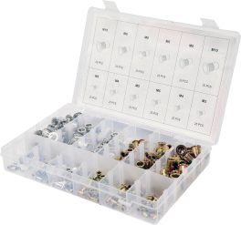 Set 300 nituri oțel - aluminiu, M3 - M10 (cod: YT-36480) (cod: YT-36480) - imagine 2