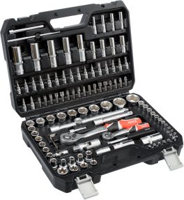 Trusă tubulare și antrenoare 1/2 - 1/4", 108 piese (cod: YT-38791) (cod: YT-38791) - imagine 2
