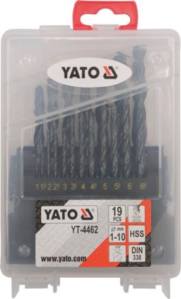 SET BURGHIE METAL HSS 19 BUCATI 1-10MM (cod: YT-4462) (cod: YT-4462)