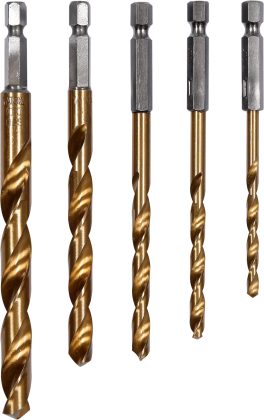 SET BURGHIE METAL, TITAN, 1/4", 5 BUC (cod: YT-44700) (cod: YT-44700)