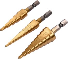 Set 3 burghie în trepte 3 - 20 mm, 1/4" (cod: YT-44731)