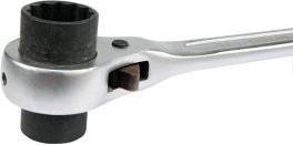 Cheie tubulară dublă cu clichet 19 - 22 mm (cod: YT-4937) (cod: YT-4937) - imagine 4