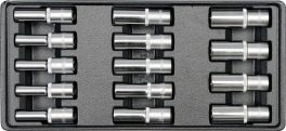 Trusă chei tubulare adânci 1/2" pentru dulap (cod: YT-5539)