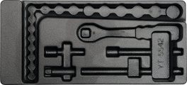 Tavă PVC chei tubulare și antrenor 3/8" (cod: YT-55421)