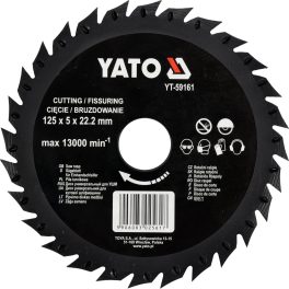 DISC CIRCULAR-RASPEL PT LEMN, 125X22,2 MM (cod: YT-59161)
