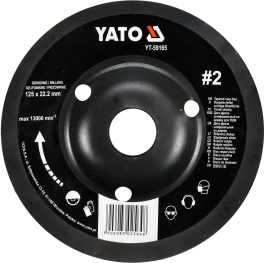 Disc rașpel pentru lemn depresat 125 x 22.2 mm nr. 2 (cod: YT-59165)